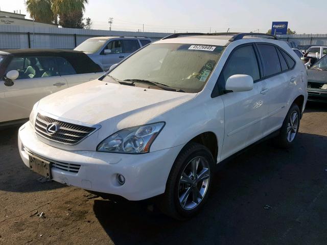 JTJHW31U172017597 - 2007 LEXUS RX 400H WHITE photo 2