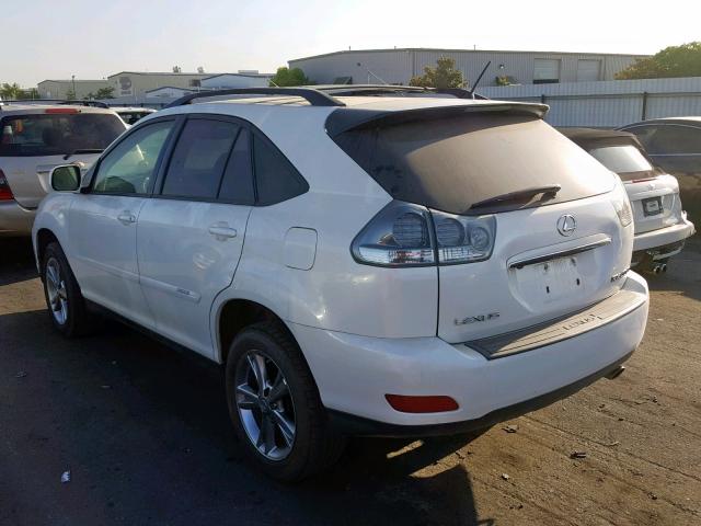 JTJHW31U172017597 - 2007 LEXUS RX 400H WHITE photo 3