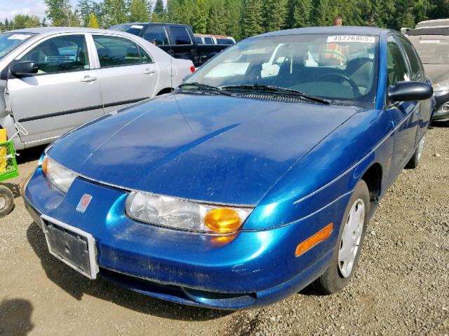 1G8ZH52802Z145063 - 2002 SATURN SL1 BLUE photo 2