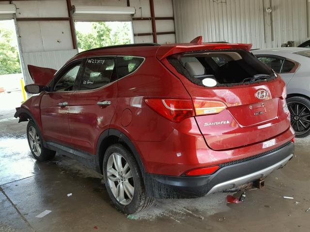 5XYZUDLA8DG044464 - 2013 HYUNDAI SANTA FE S RED photo 3