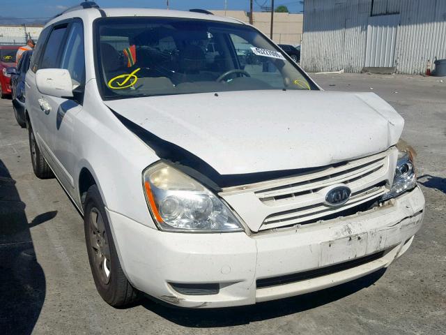 KNDMG4C36A6361371 - 2010 KIA SEDONA LX WHITE photo 1