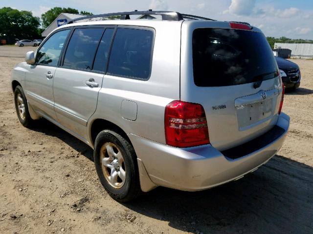 JTEGD21A830064020 - 2003 TOYOTA HIGHLANDER SILVER photo 3