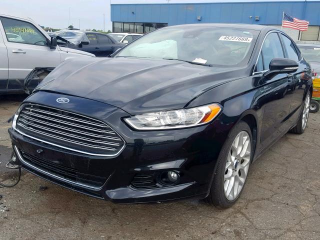 3FA6P0K95ER110038 - 2014 FORD FUSION TIT BLACK photo 2