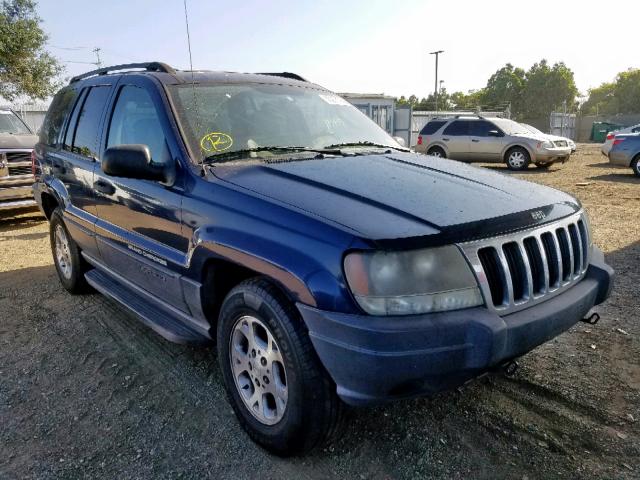 1J4GX48S13C504495 - 2003 JEEP GRAND CHER BLUE photo 1