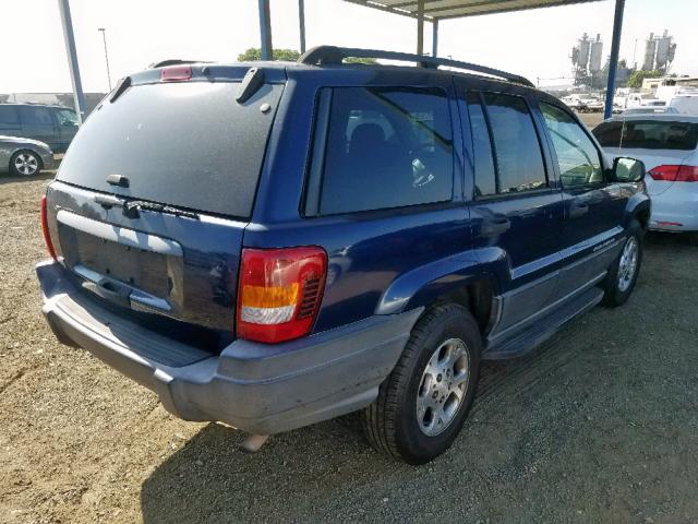 1J4GX48S13C504495 - 2003 JEEP GRAND CHER BLUE photo 4