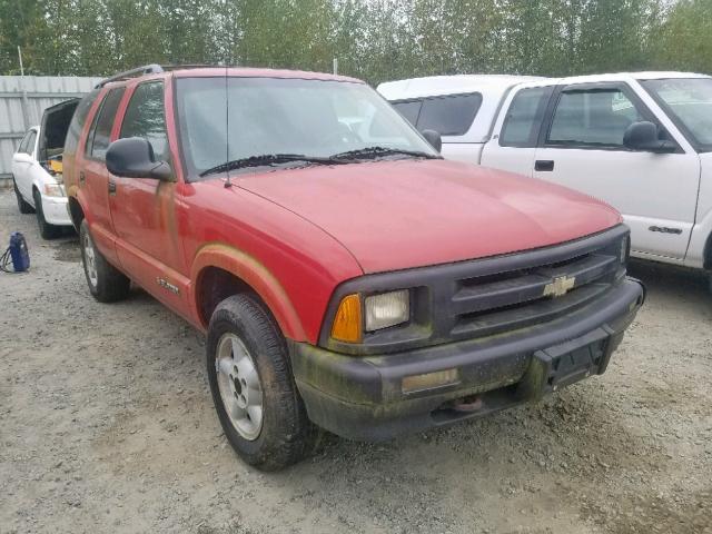 1GNDT13W5T2103039 - 1996 CHEVROLET BLAZER RED photo 1