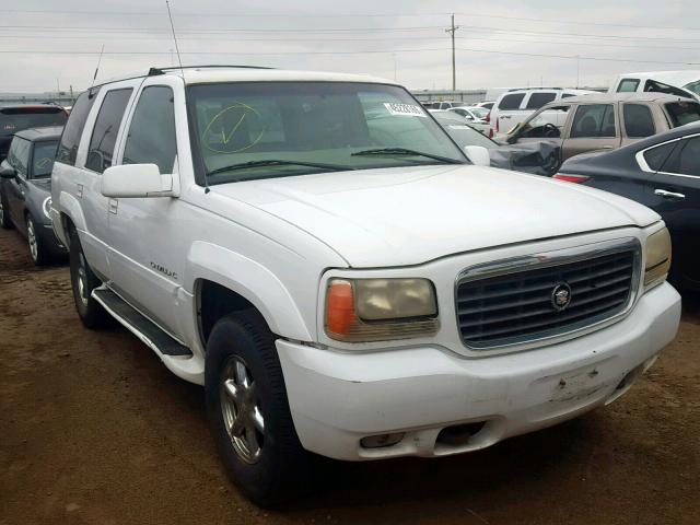 1GYEK13R0YR165533 - 2000 CADILLAC ESCALADE WHITE photo 1