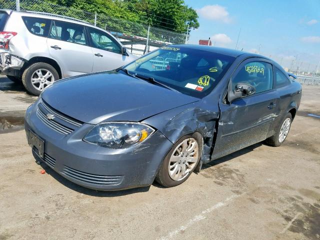 1G1AT18H297194233 - 2009 CHEVROLET COBALT LT CHARCOAL photo 2