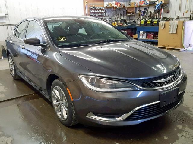 1C3CCCAB8GN108695 - 2016 CHRYSLER 200 LIMITE GRAY photo 1