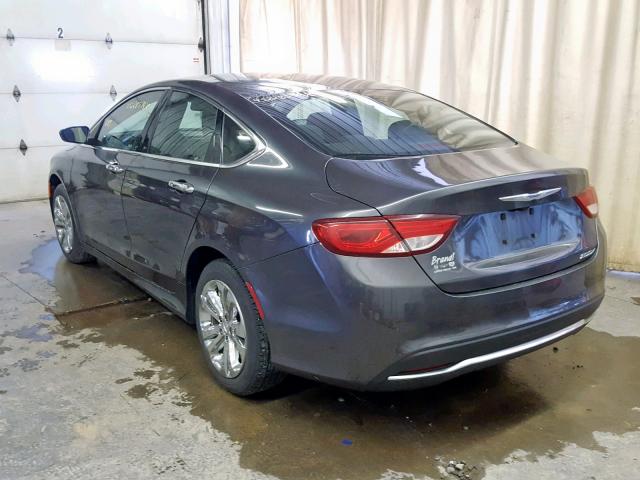 1C3CCCAB8GN108695 - 2016 CHRYSLER 200 LIMITE GRAY photo 3