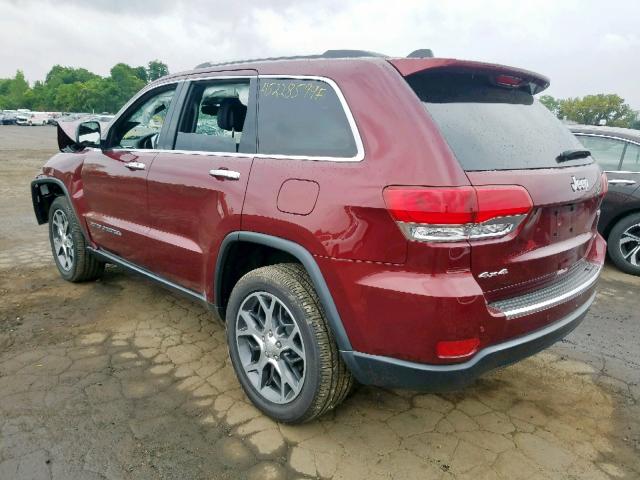 1C4RJFBG2KC638463 - 2019 JEEP GRAND CHER RED photo 3