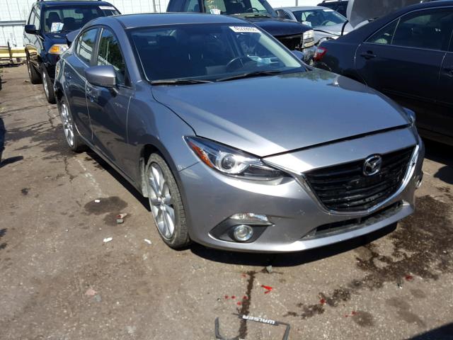 JM1BM1V37E1174641 - 2014 MAZDA 3 TOURING GRAY photo 1