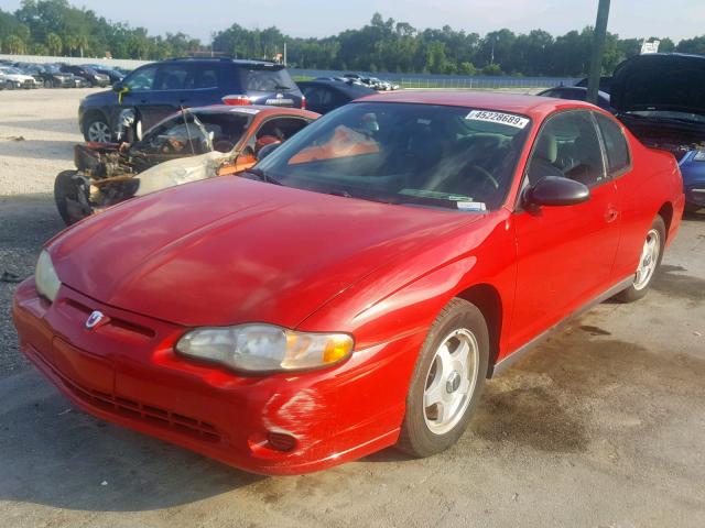 2G1WW12EX59251198 - 2005 CHEVROLET MONTE CARL RED photo 2