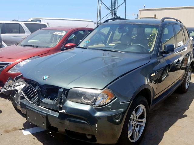 WBXPA93486WG77825 - 2006 BMW X3 3.0I GRAY photo 2