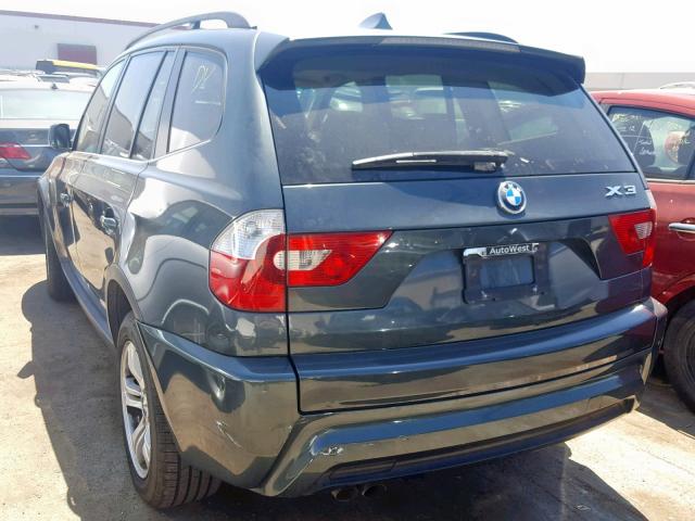 WBXPA93486WG77825 - 2006 BMW X3 3.0I GRAY photo 3