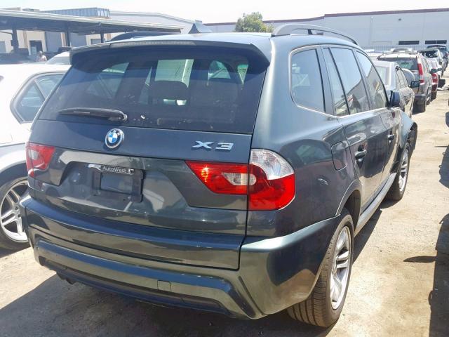 WBXPA93486WG77825 - 2006 BMW X3 3.0I GRAY photo 4