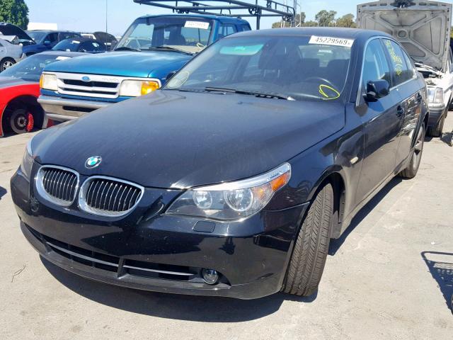 WBANE53566CK91460 - 2006 BMW 525 I BLACK photo 2