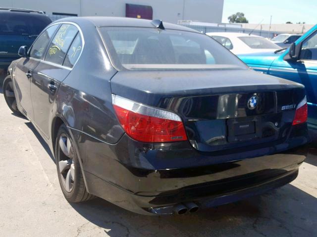 WBANE53566CK91460 - 2006 BMW 525 I BLACK photo 3