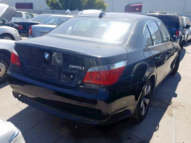 WBANE53566CK91460 - 2006 BMW 525 I BLACK photo 4