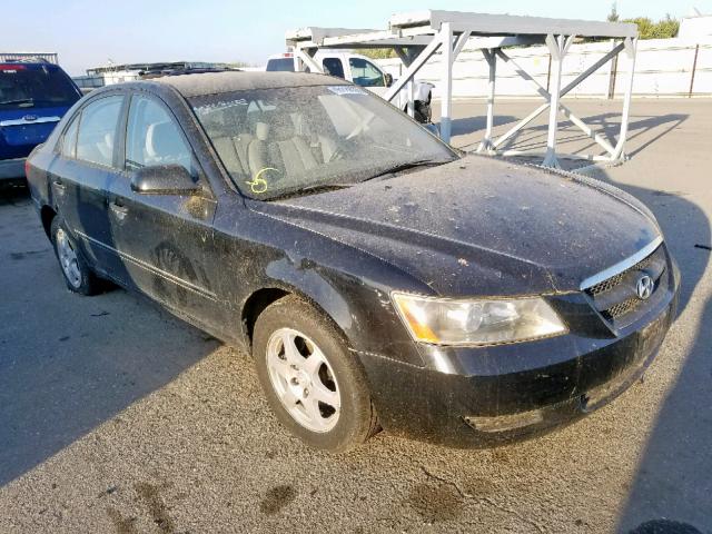 KMHET46C66A076777 - 2006 HYUNDAI SONATA GL BLACK photo 1