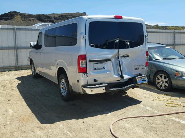 5BZAF0AA5DN201640 - 2013 NISSAN NV 3500 SILVER photo 3