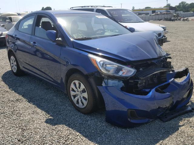 KMHCT4AE7HU207717 - 2017 HYUNDAI ACCENT SE BLUE photo 1