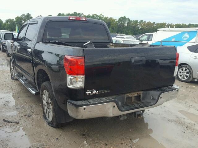 5TFFY5F13CX128387 - 2012 TOYOTA TUNDRA CRE BLACK photo 3