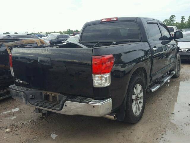 5TFFY5F13CX128387 - 2012 TOYOTA TUNDRA CRE BLACK photo 4