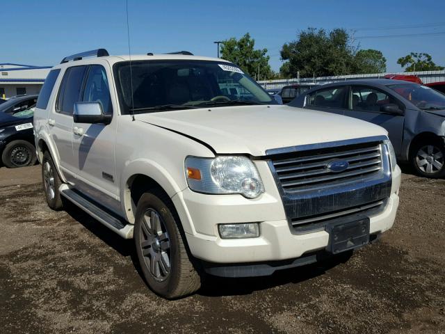 1FMEU65E77UB29322 - 2007 FORD EXPLORER L WHITE photo 1