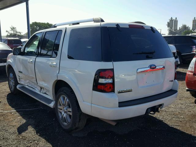 1FMEU65E77UB29322 - 2007 FORD EXPLORER L WHITE photo 3