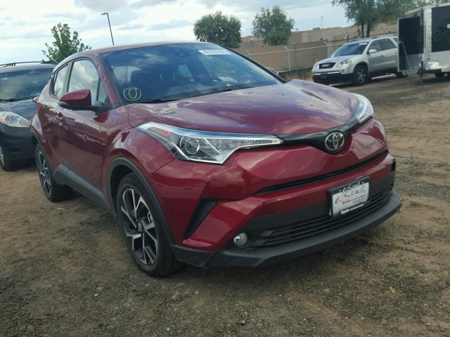 NMTKHMBX4JR058810 - 2018 TOYOTA C-HR XLE RED photo 1