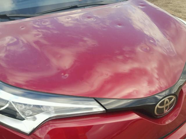 NMTKHMBX4JR058810 - 2018 TOYOTA C-HR XLE RED photo 9