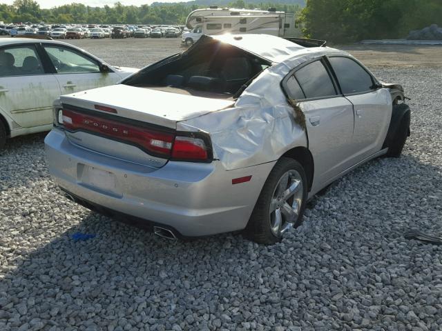 2B3CL5CT1BH613638 - 2011 DODGE CHARGER R/ SILVER photo 4