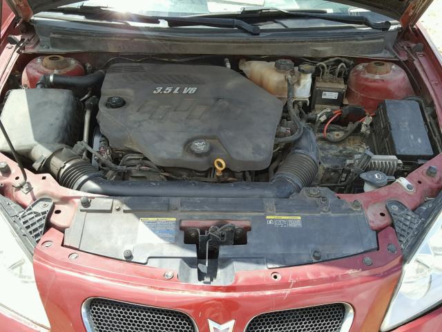 1G2ZH57N794174446 - 2009 PONTIAC G6 GT MAROON photo 7