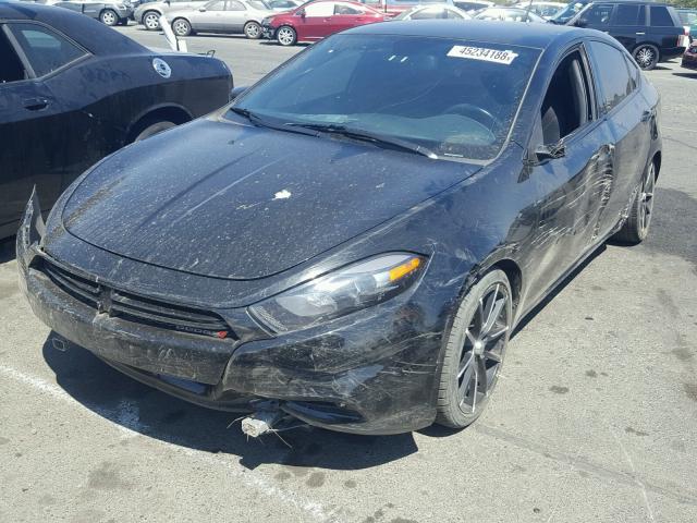 1C3CDFBB2FD347063 - 2015 DODGE DART SXT BLACK photo 2