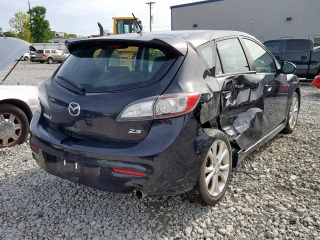 JM1BL1H50A1297711 - 2010 MAZDA 3 S BLACK photo 4