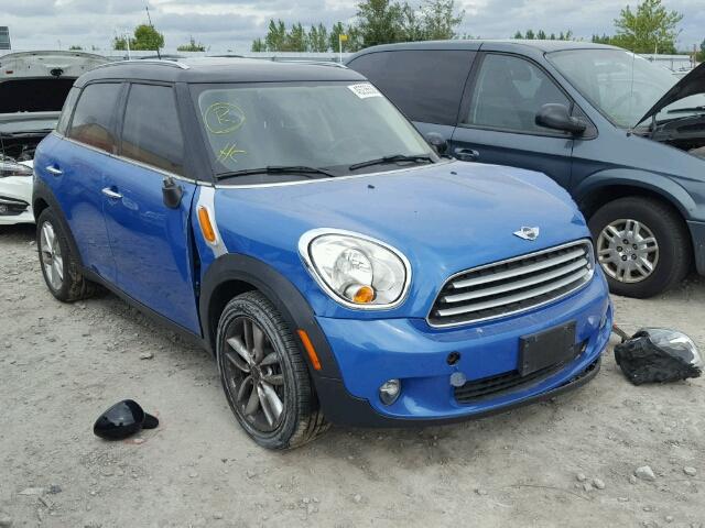 WMWZB3C56BWM00975 - 2011 MINI COOPER COU BLUE photo 1