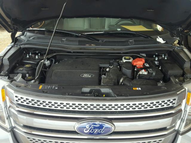 1FM5K7F83EGA01062 - 2014 FORD EXPLORER L GRAY photo 7