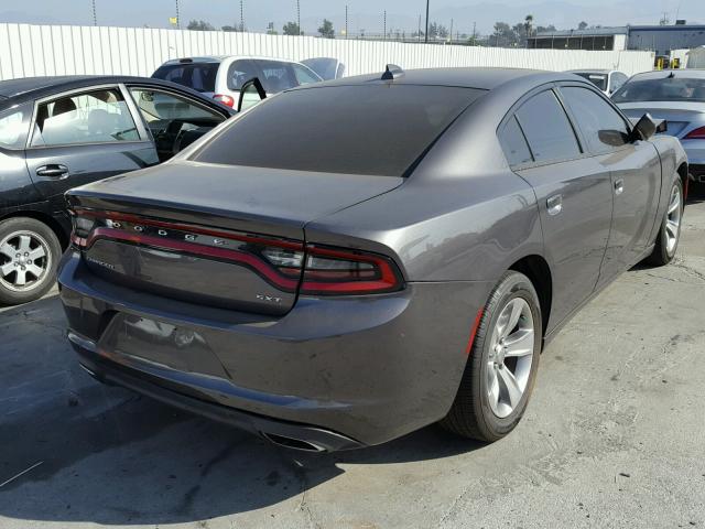 2C3CDXHG6FH765105 - 2015 DODGE CHARGER SX CHARCOAL photo 4