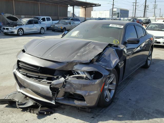 2C3CDXHG6FH765105 - 2015 DODGE CHARGER SX CHARCOAL photo 9