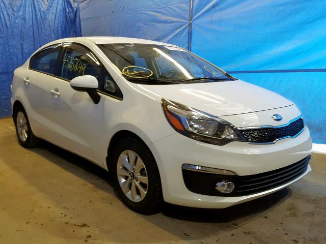 KNADN4A31G6575165 - 2016 KIA RIO EX WHITE photo 1