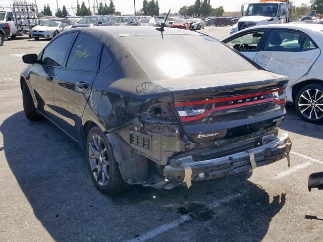 1C3CDFFA5GD816424 - 2016 DODGE DART SXT S BLACK photo 3