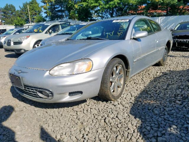 4C3AG52H81E033707 - 2001 CHRYSLER SEBRING LX SILVER photo 2