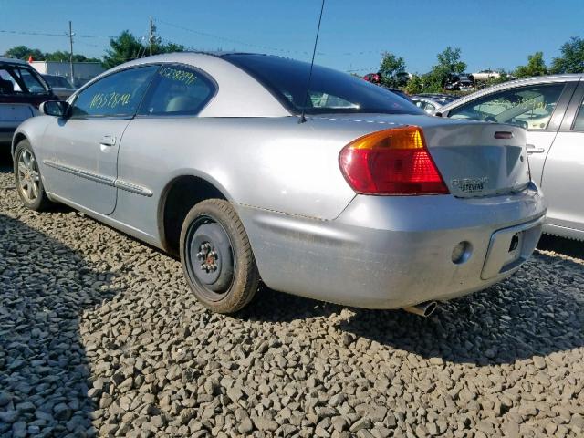 4C3AG52H81E033707 - 2001 CHRYSLER SEBRING LX SILVER photo 3