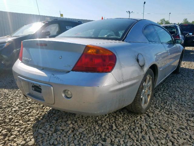 4C3AG52H81E033707 - 2001 CHRYSLER SEBRING LX SILVER photo 4