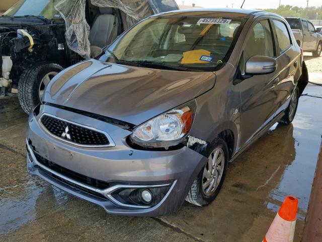 ML32A4HJ4HH002621 - 2017 MITSUBISHI MIRAGE SE SILVER photo 2