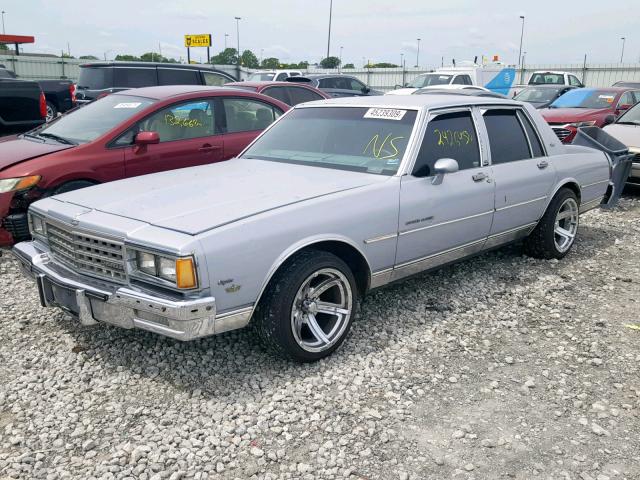 2G1AN69H1D1128784 - 1983 CHEVROLET CAPRICE CL SILVER photo 2