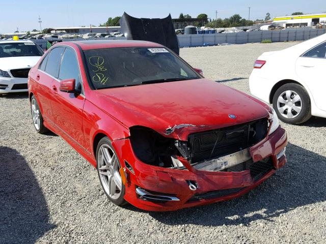 WDDGF4HB0DA802080 - 2013 MERCEDES-BENZ C 250 RED photo 1