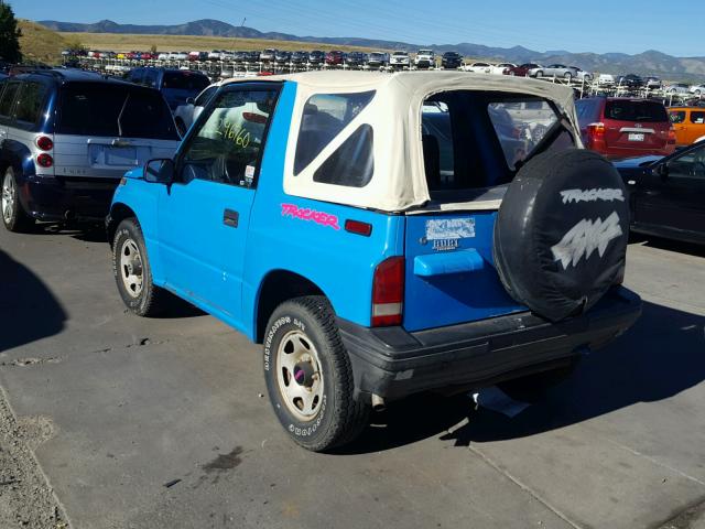 2CNBJ18U5P6914695 - 1993 GEO TRACKER BLUE photo 3