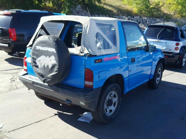 2CNBJ18U5P6914695 - 1993 GEO TRACKER BLUE photo 4